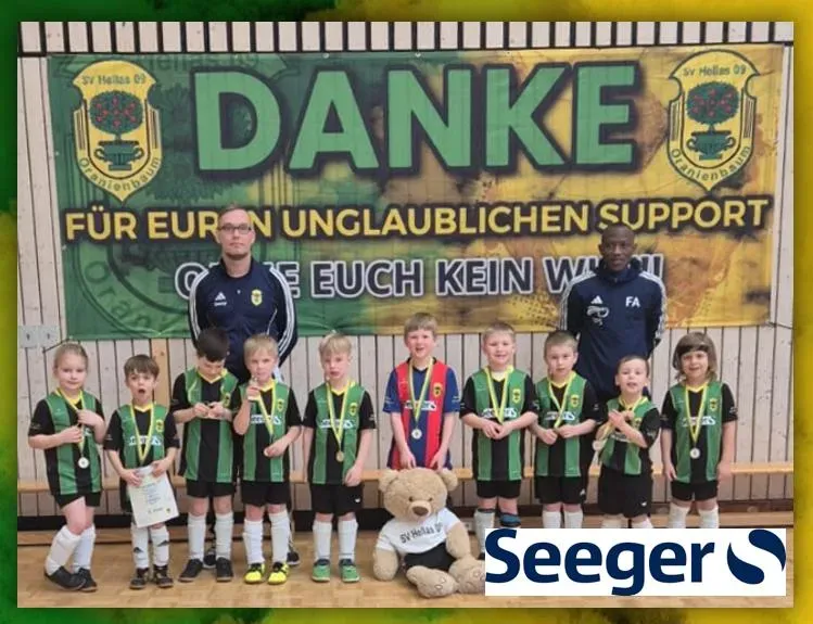 Neue Trikots für Bambinis – Herzlichen Dank an Seeger Sanitätshaus in Dessau