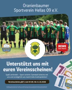 REWE „Scheine für Vereine“ – unterstützt unseren Verein!